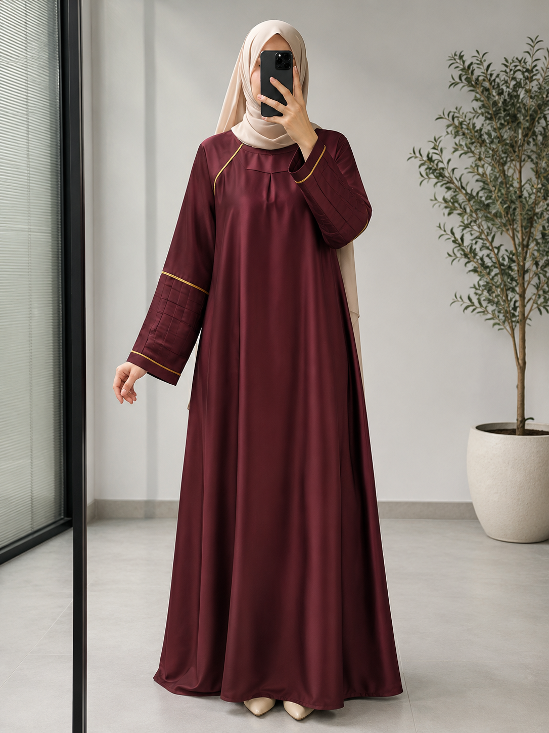 2222 - INSHA ABAYA | RED