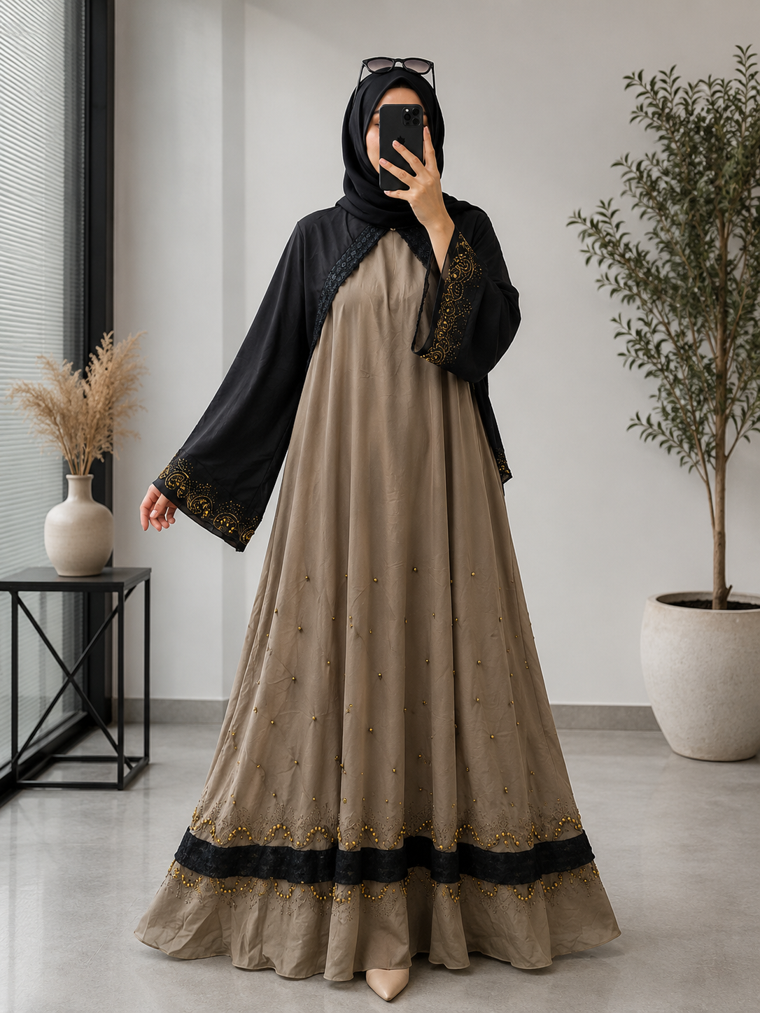4288- TAMEENA ABAYA | NUDE