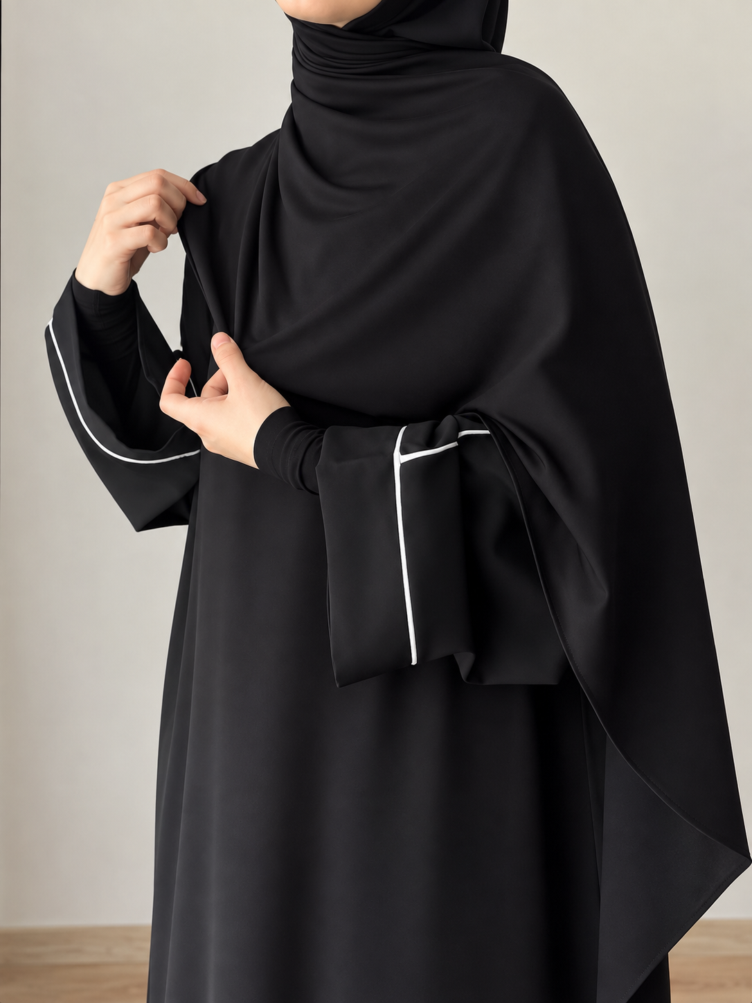 HANIA PIPIN ABAYA | BLACK