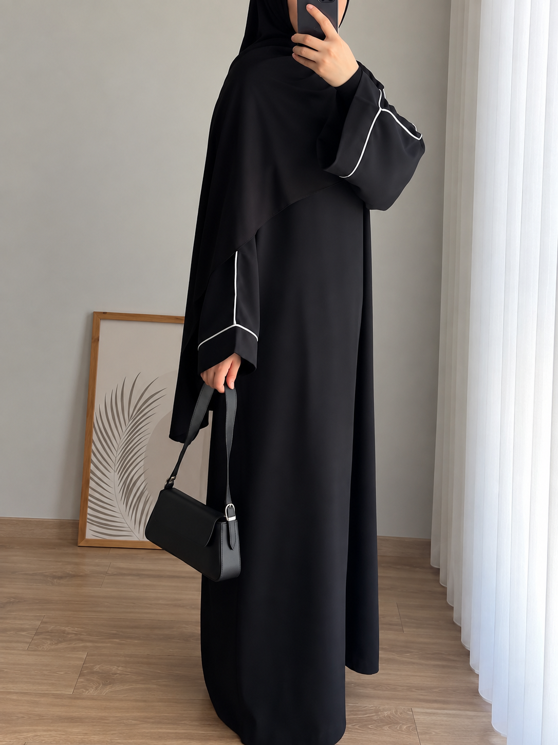 HANIA PIPIN ABAYA | BLACK