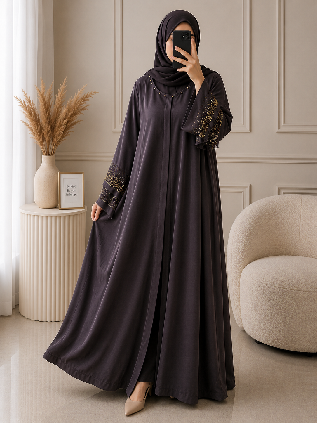 2007 -  FULLY CLOSED ABAYA | BROWN