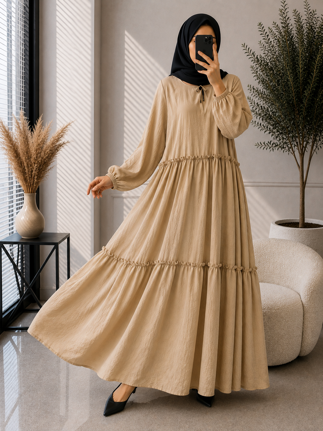 2003 - FRILL ABAYA | LITE NUDE