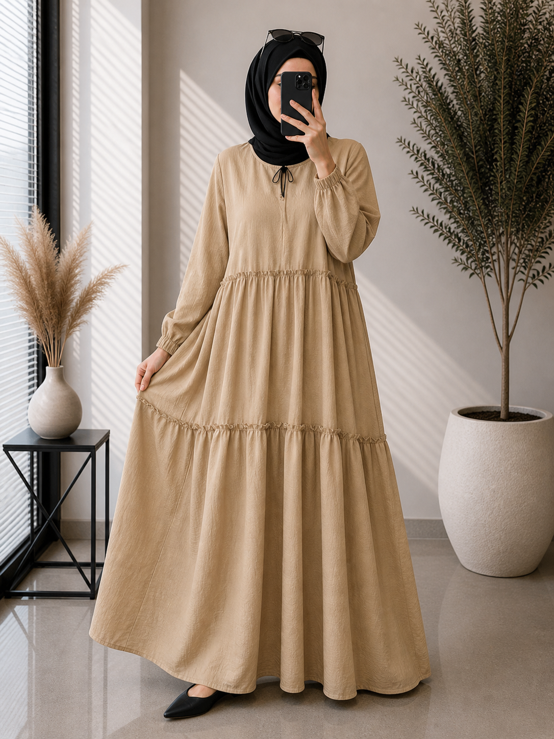 2003 - FRILL ABAYA | LITE NUDE