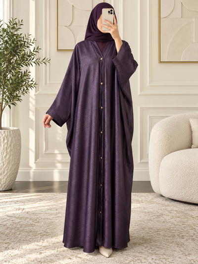 HABIBA KAFTAN ABAYA | DARK LAVENDER