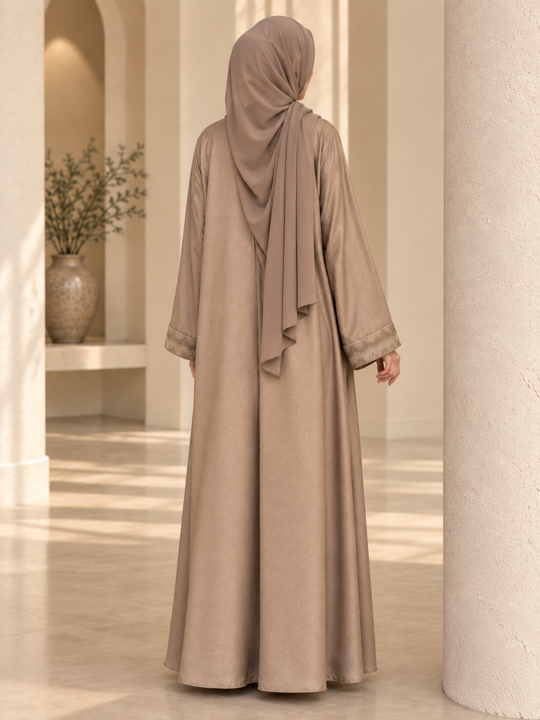 AAFIA KIMONO ABAYA | GOLDEN