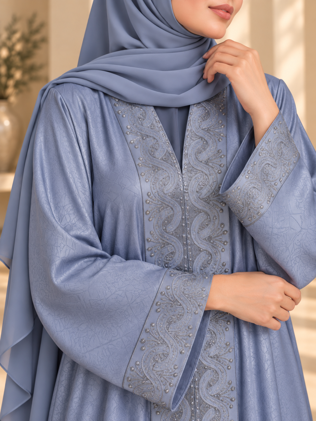 AAFIA KIMONO ABAYA | GRAY