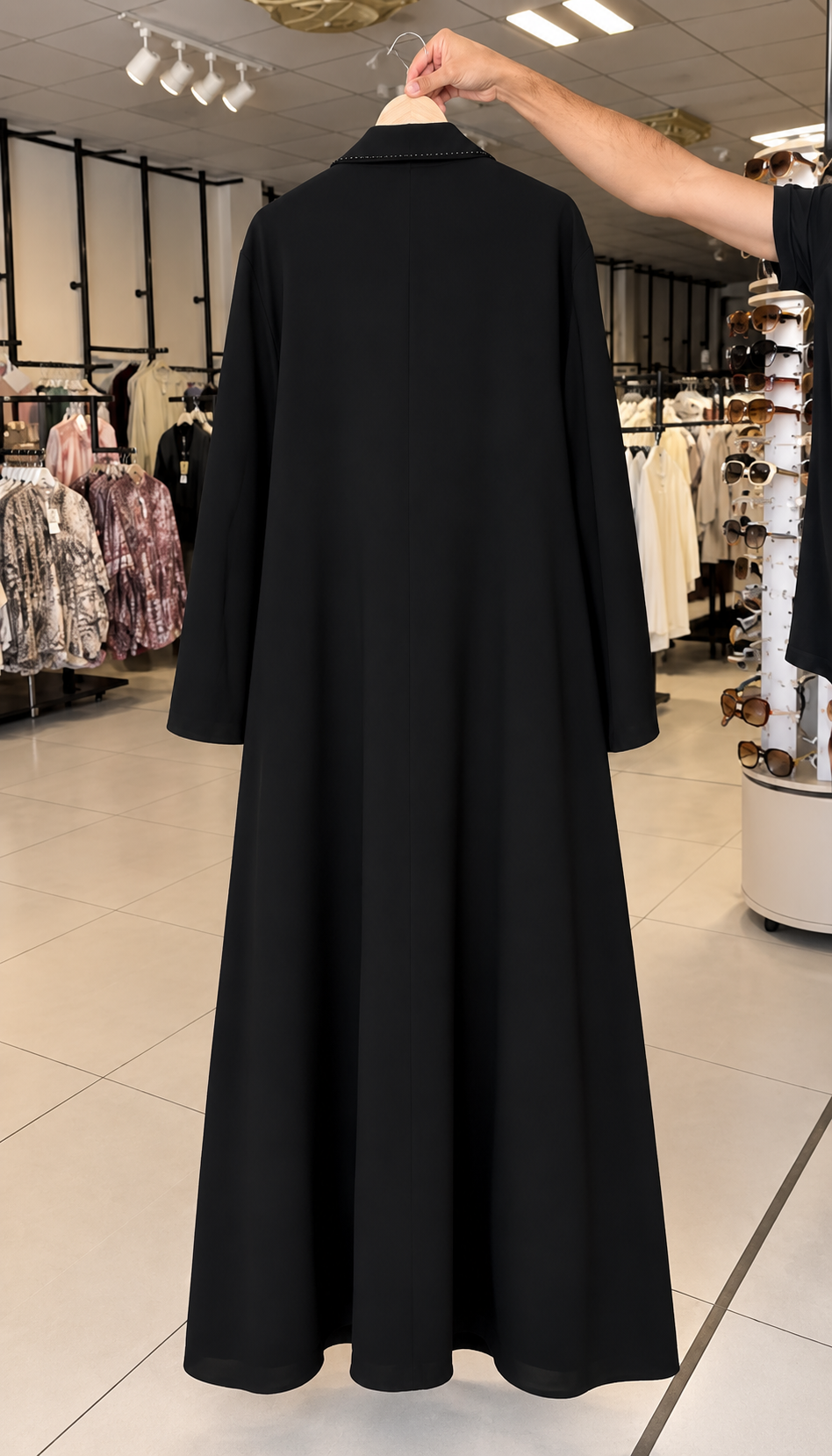 RAHA POCKET ABAYA | BLACK