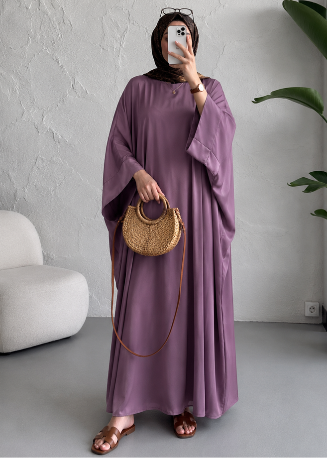 AREBIAN SIMMER KAFTAN ABAYA | PINK
