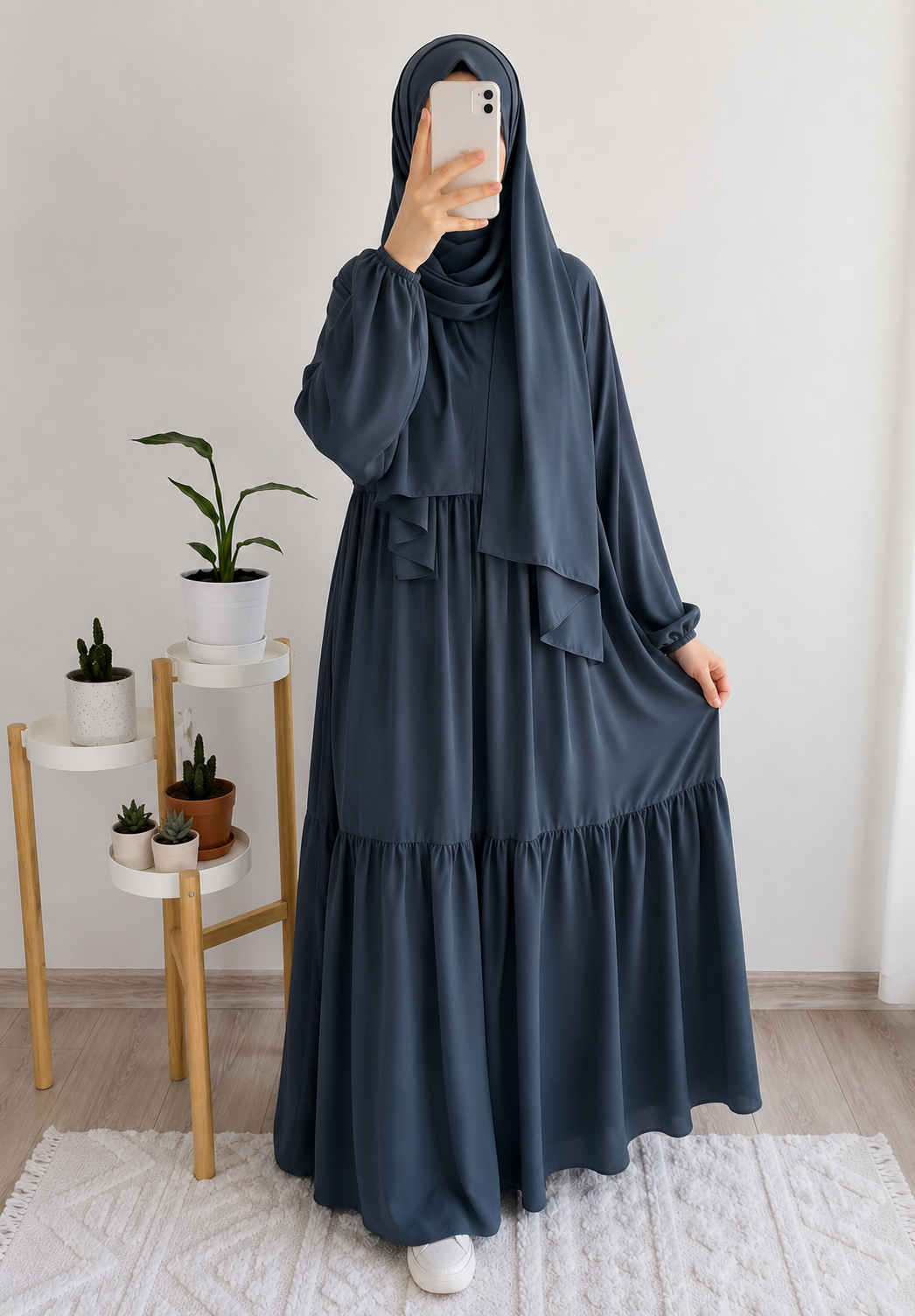 TUBA FRILL ABAYA | GRAY