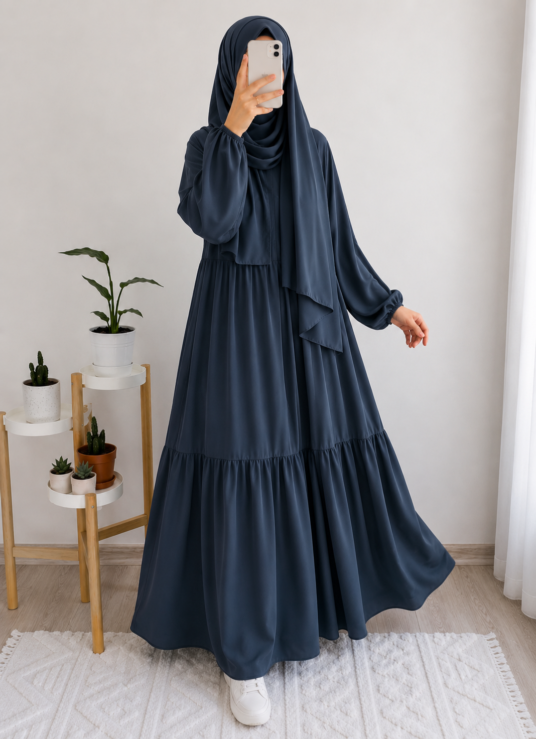 TUBA FRILL ABAYA | GRAY