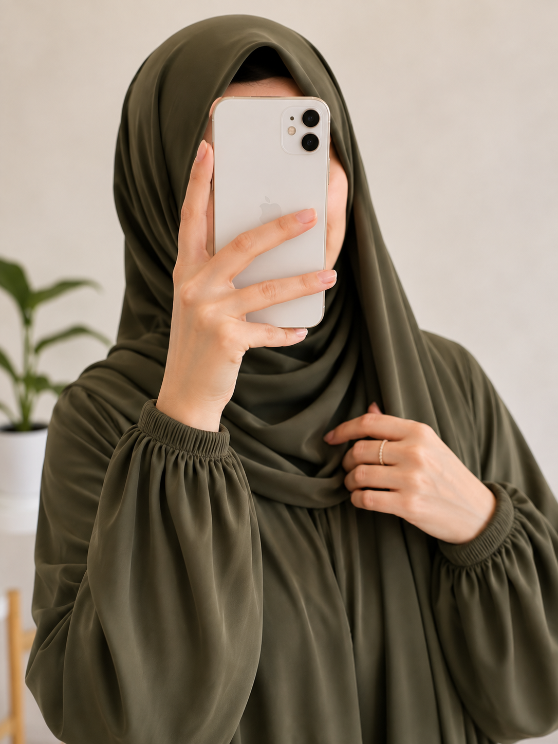 TUBA FRILL ABAYA | OLIVE