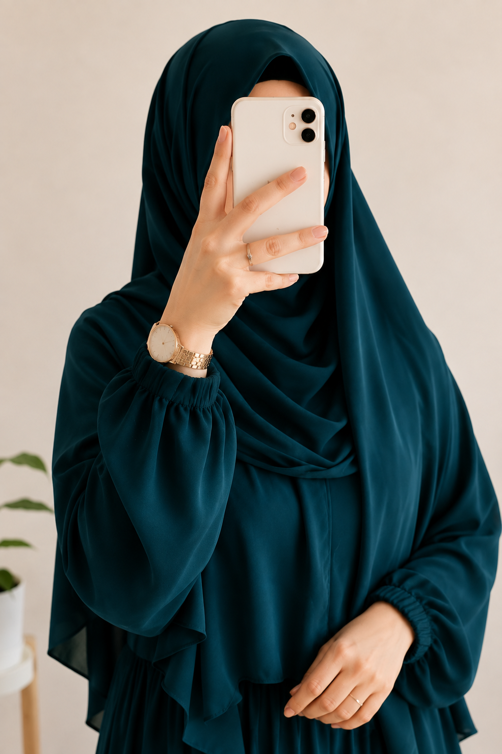 TUBA FRILL ABAYA | TEAL