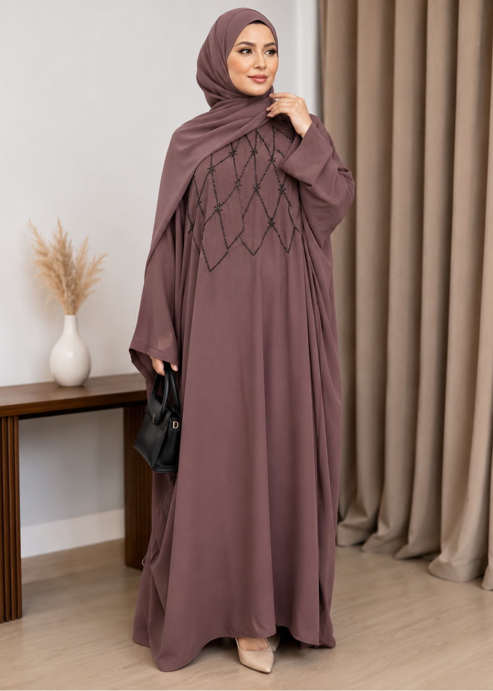 NURUL KAFTAN ABAYA | PINK