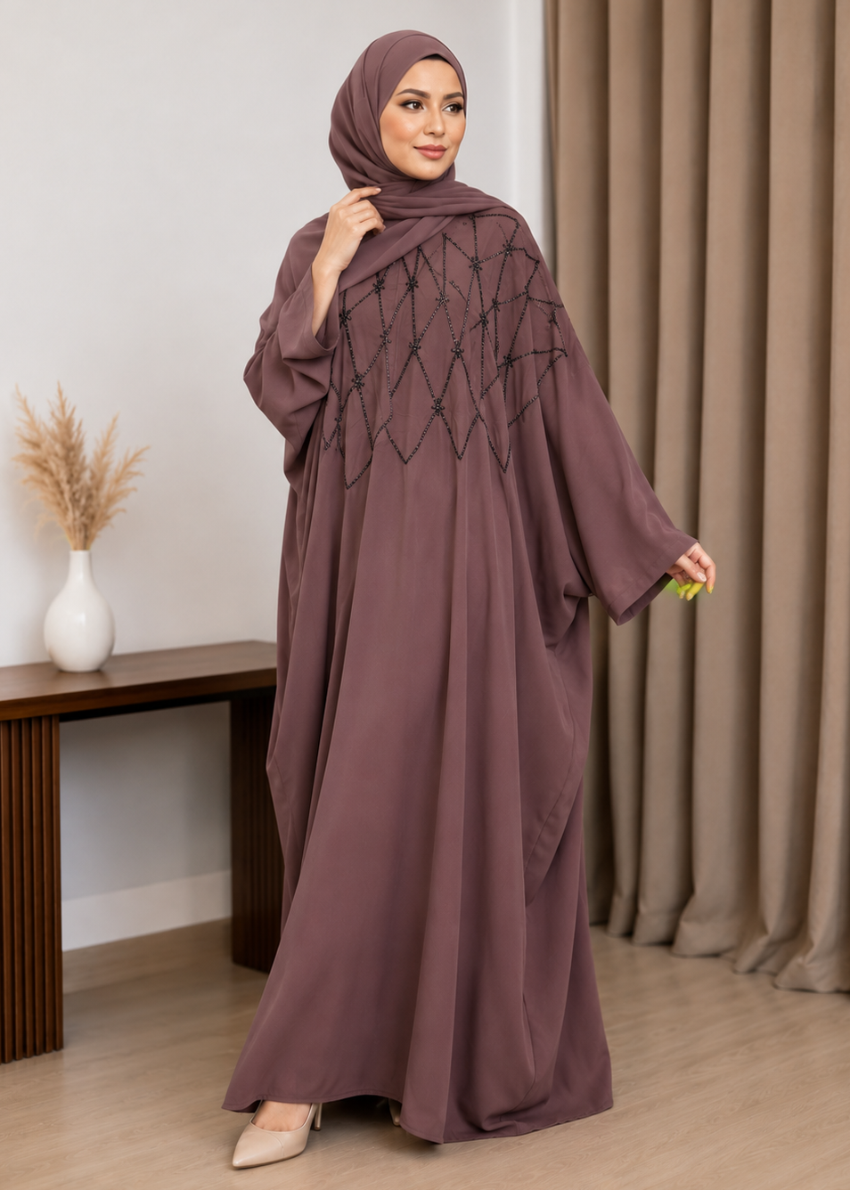 NURUL KAFTAN ABAYA | PINK