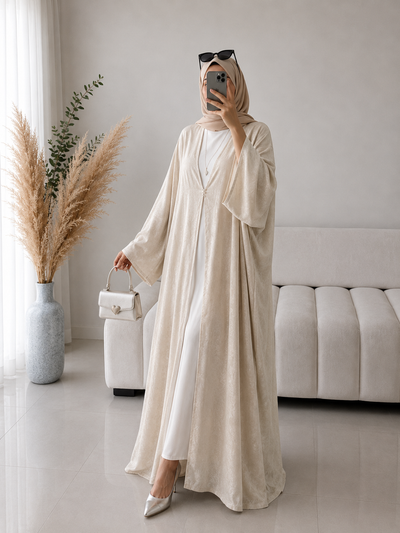 IMPORTED SIMMER DS KAFTAN ABAYA | NUDE