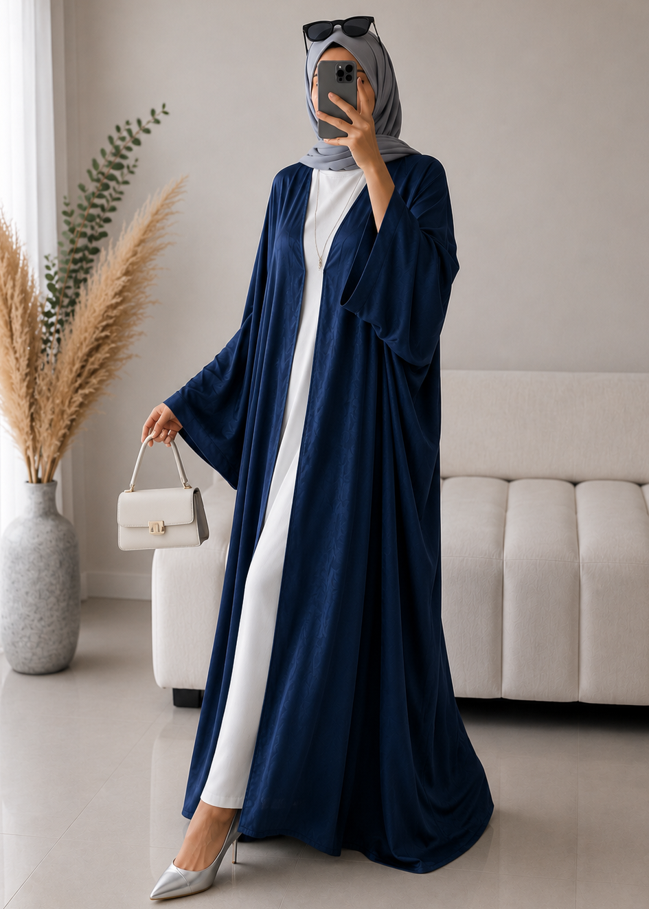 IMPORTED SIMMER DS KAFTAN ABAYA | TEAL