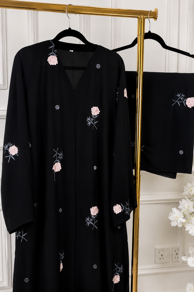 AL-HUSNA FRONT OPEN ABAYA | PRINT- 06