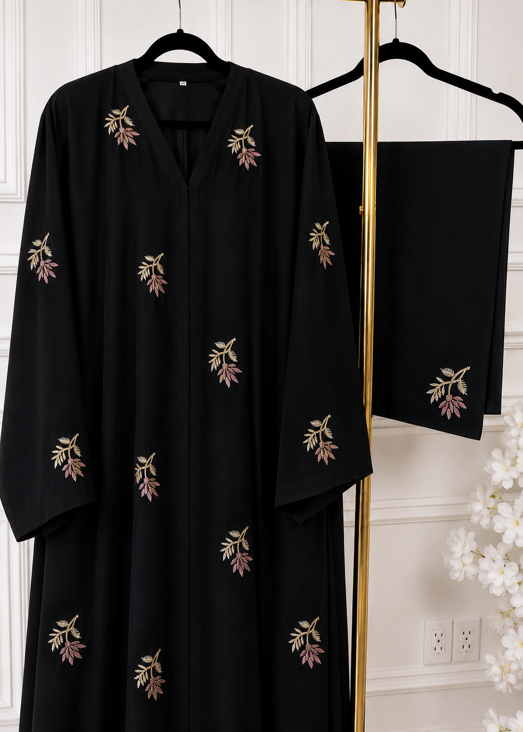 AL-HUSNA EMBROIDERY WORK ABAYA | PRINT- 03