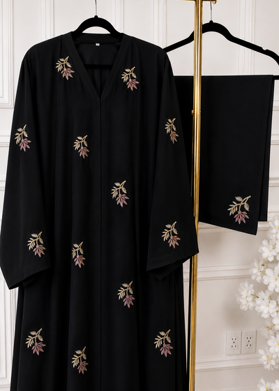 AL-HUSNA EMBROIDERY WORK ABAYA | PRINT- 03