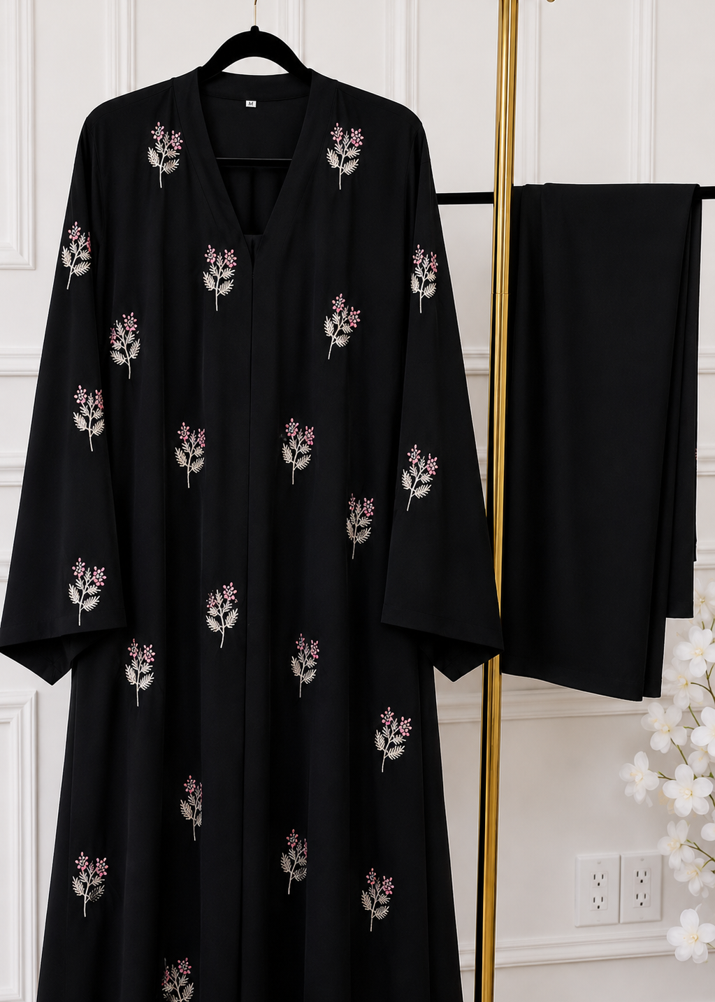 AL-HUSNA EMBROIDERY WORK ABAYA | PRINT- 01