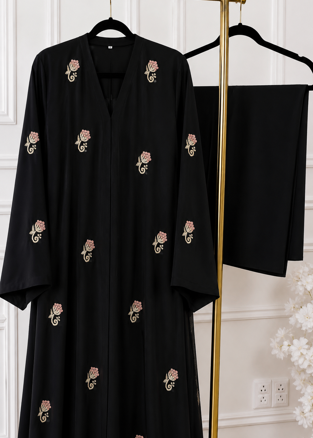 AL-HUSNA EMBROIDERY WORK ABAYA | PRINT- 04