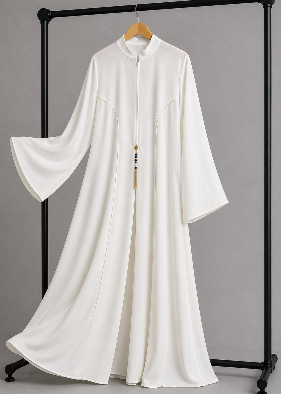 MAYA ELEGANT CLOSED ABAYA | WHITE