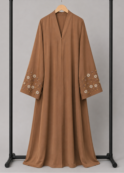 AL-KOUSAR HANDWORK ABAYA | COPPER