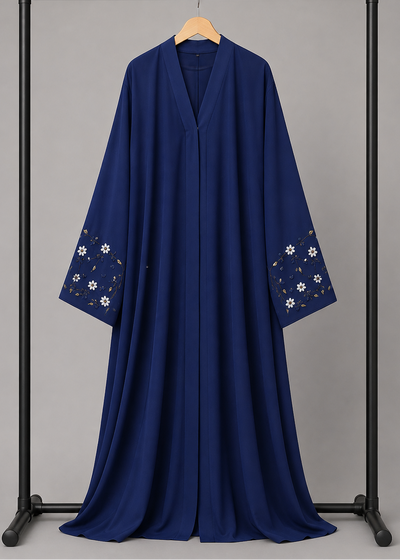 AL-KOUSAR HANDWORK ABAYA | NAVY BLUE