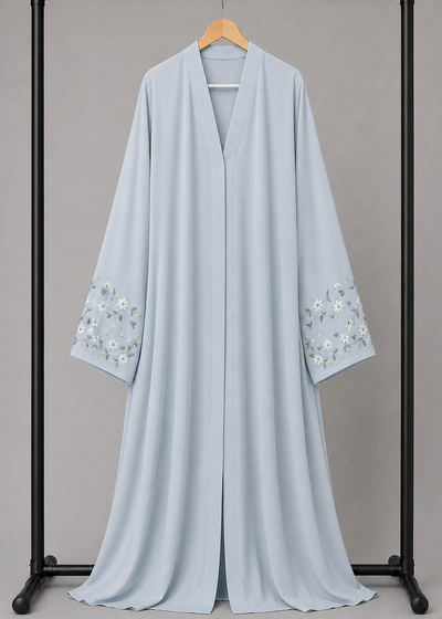 AL-KOUSAR HANDWORK ABAYA |  SAND GREY