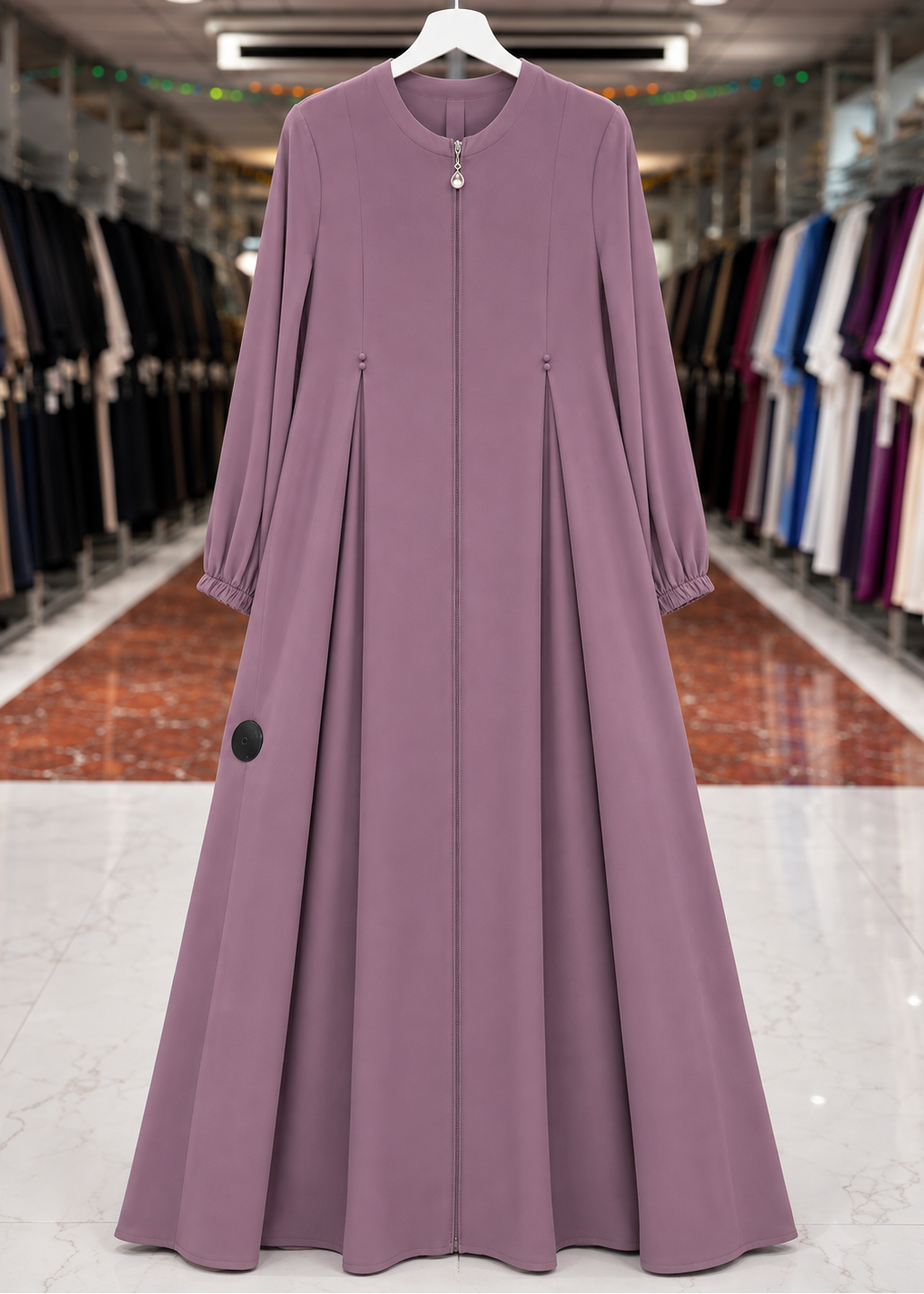 KULSUM FRONT OPEN ABAYA | DUSTY PINK
