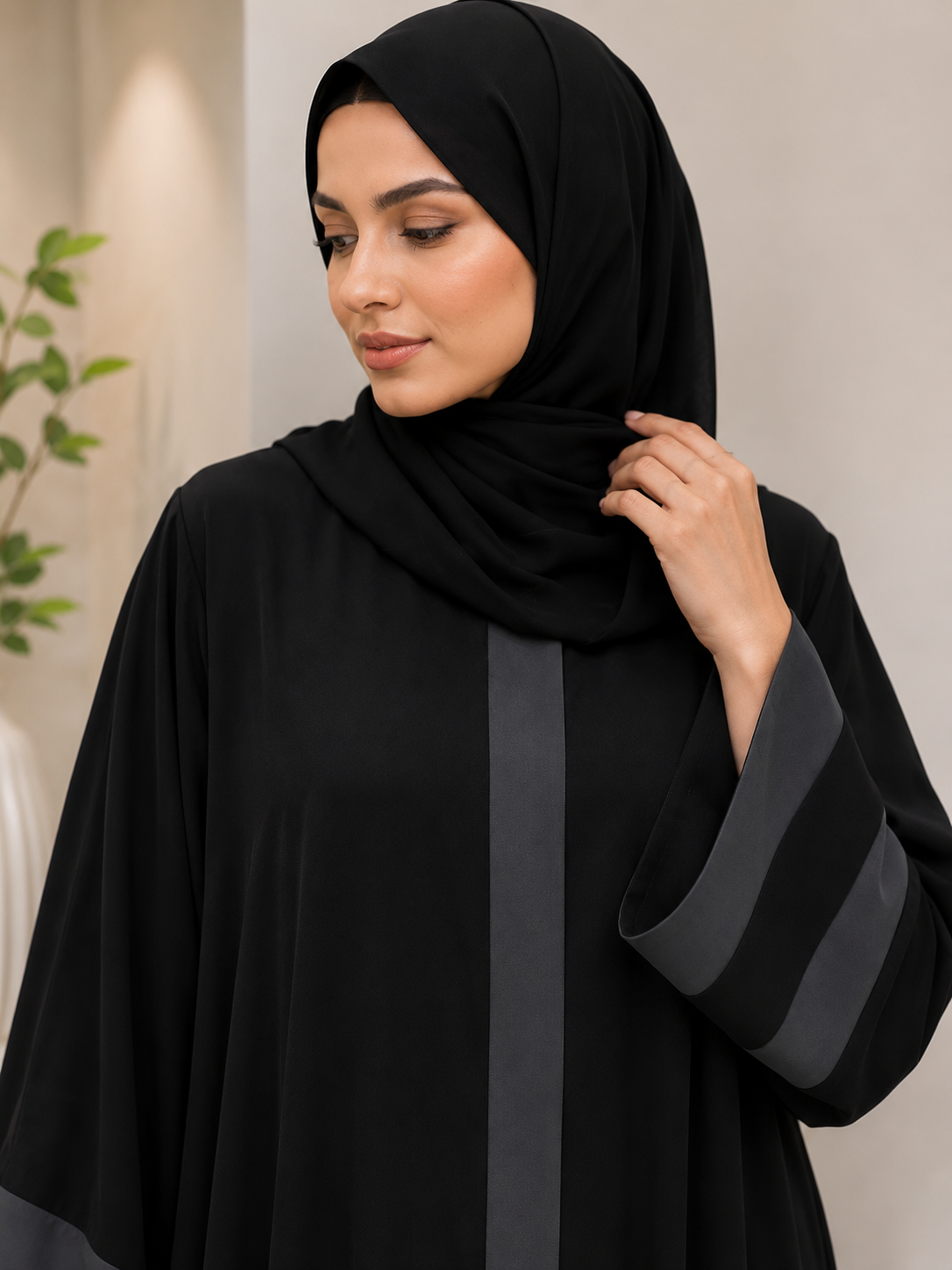 SANA FRONT OPEN ABAYA