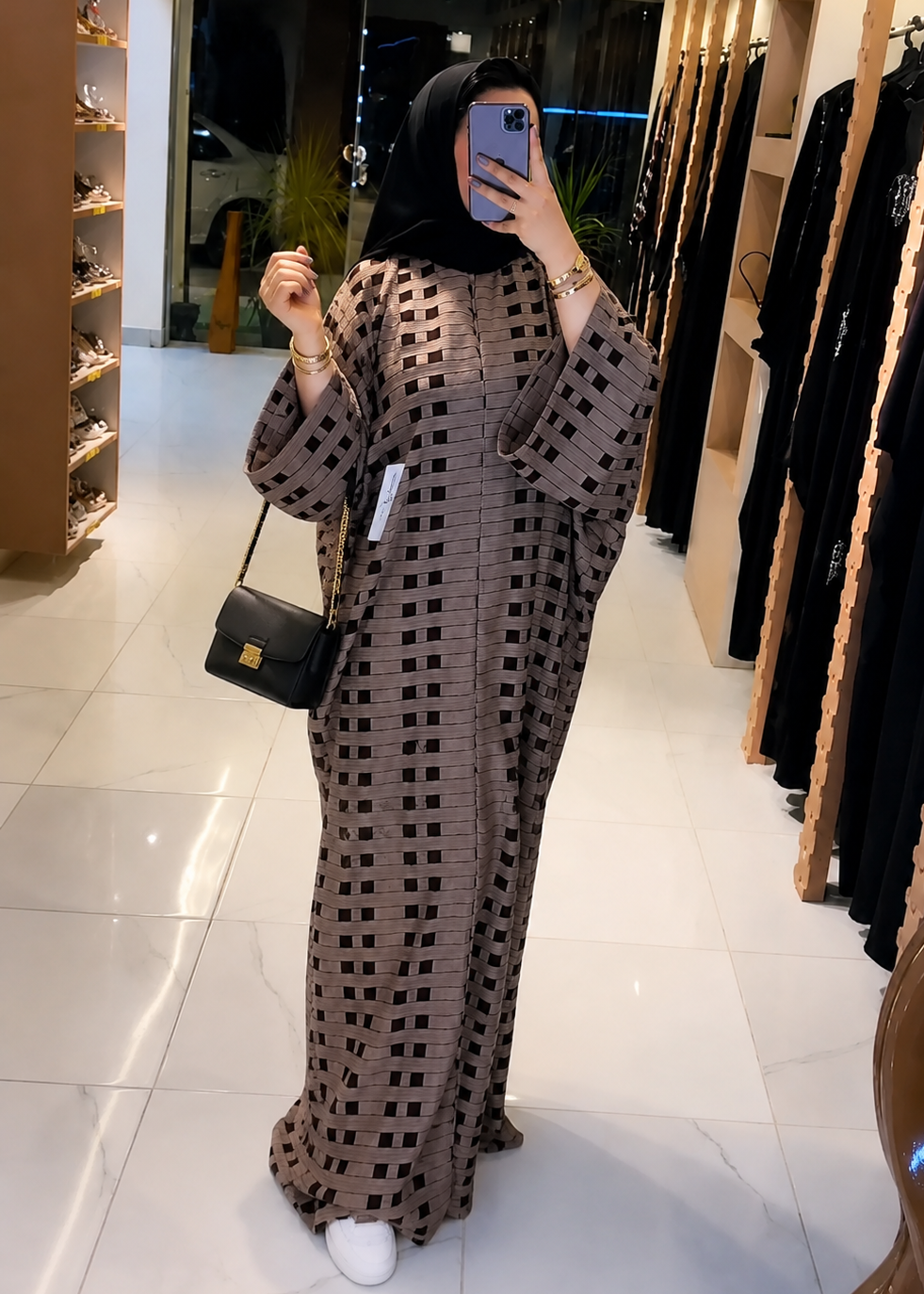 KINZA PRINTED KAFTAN ABAYA | SHADE-01