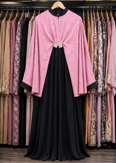 AFSHAH MARBELLA KAFTAN ABAYA | PINK