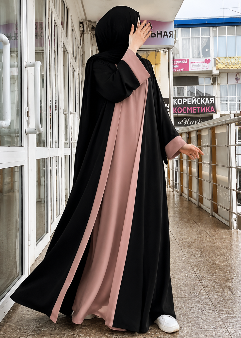 SHRUG ABAYA | PEACH