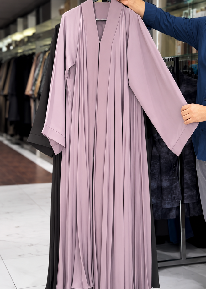 LIYANA FULLY CLOSED ABAYA | PINK