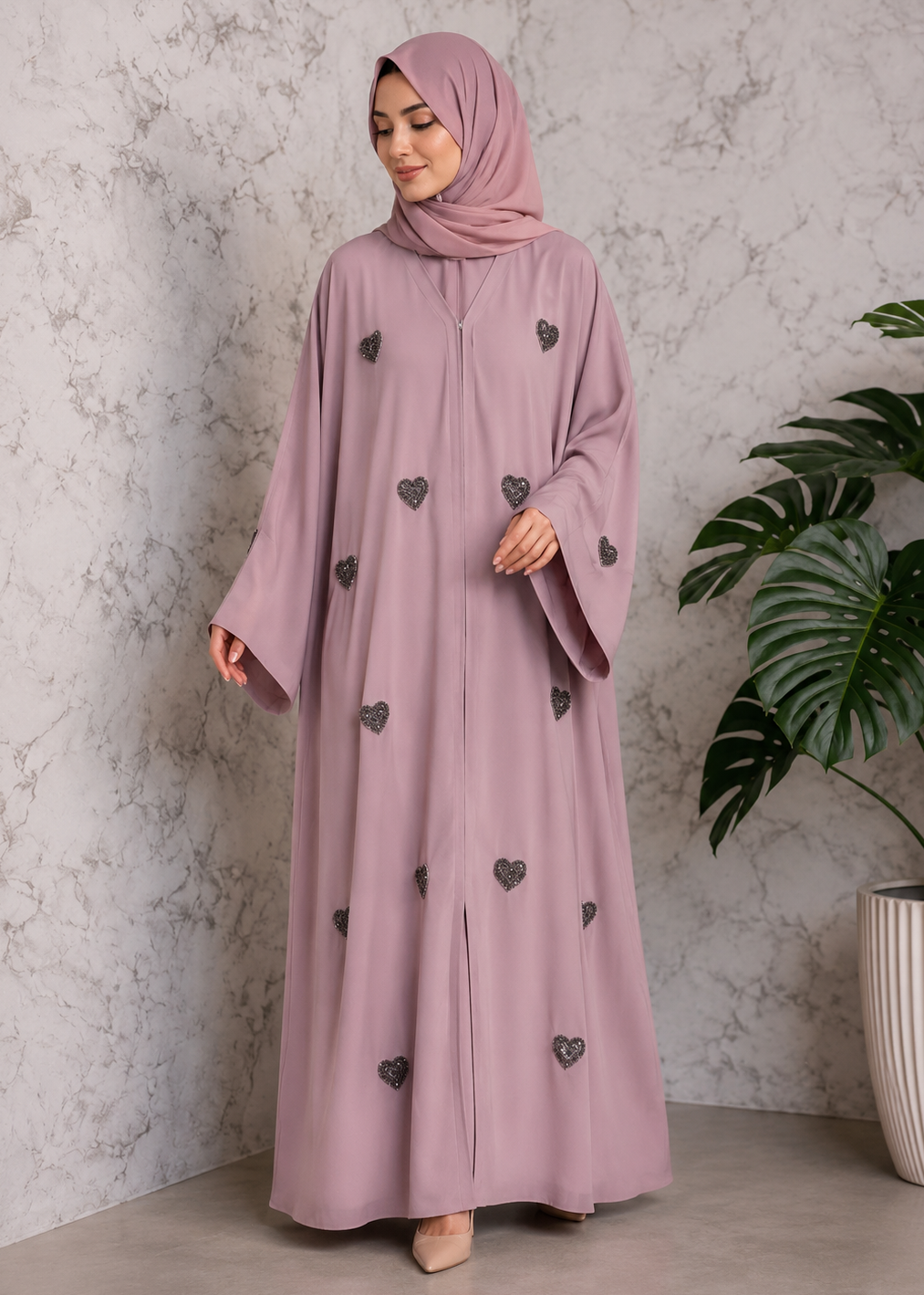 DILNASHEEN FRONT OPEN ABAYA