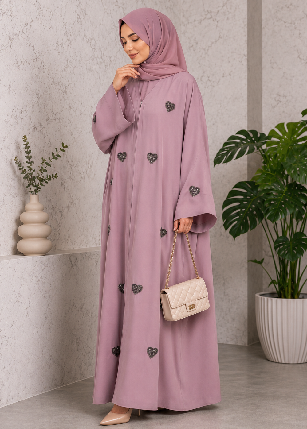 DILNASHEEN FRONT OPEN ABAYA