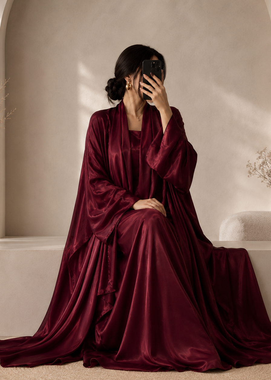 EZZAH DS ABAYA | RED