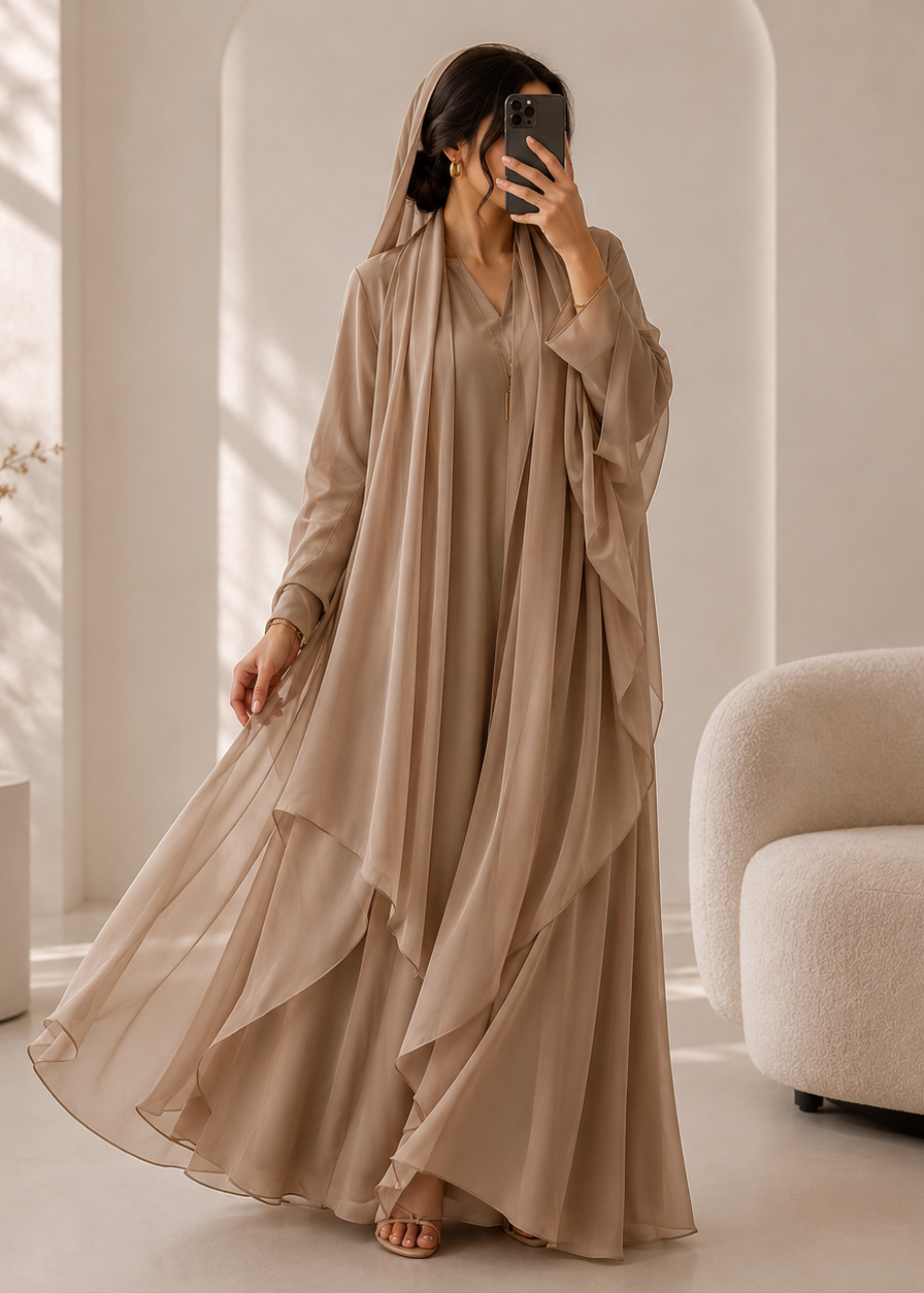 EZZAH DS ABAYA | NUDE