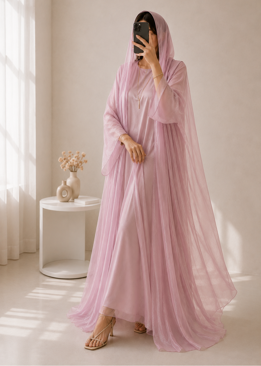 EZZAH DS ABAYA | LITE PINK