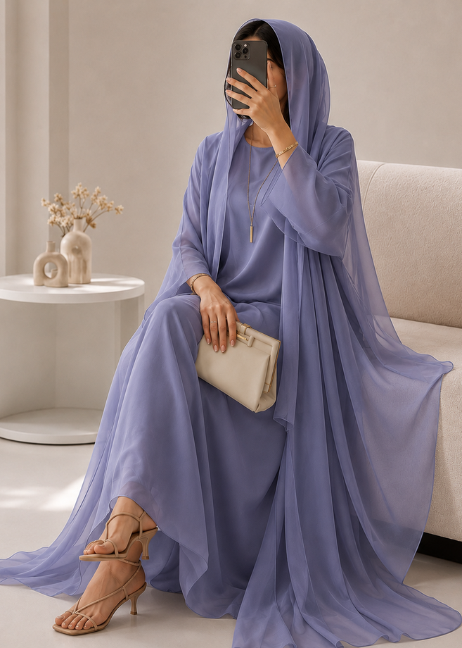 EZZAH DS ABAYA | GRAY