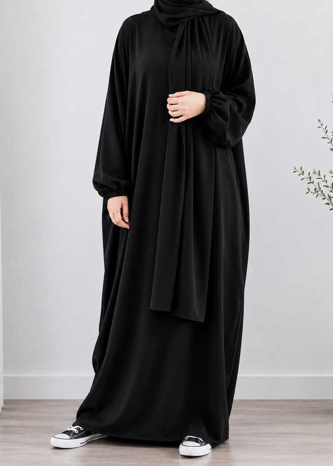 MEHREEN KAFTAN ABAYA | BLACK