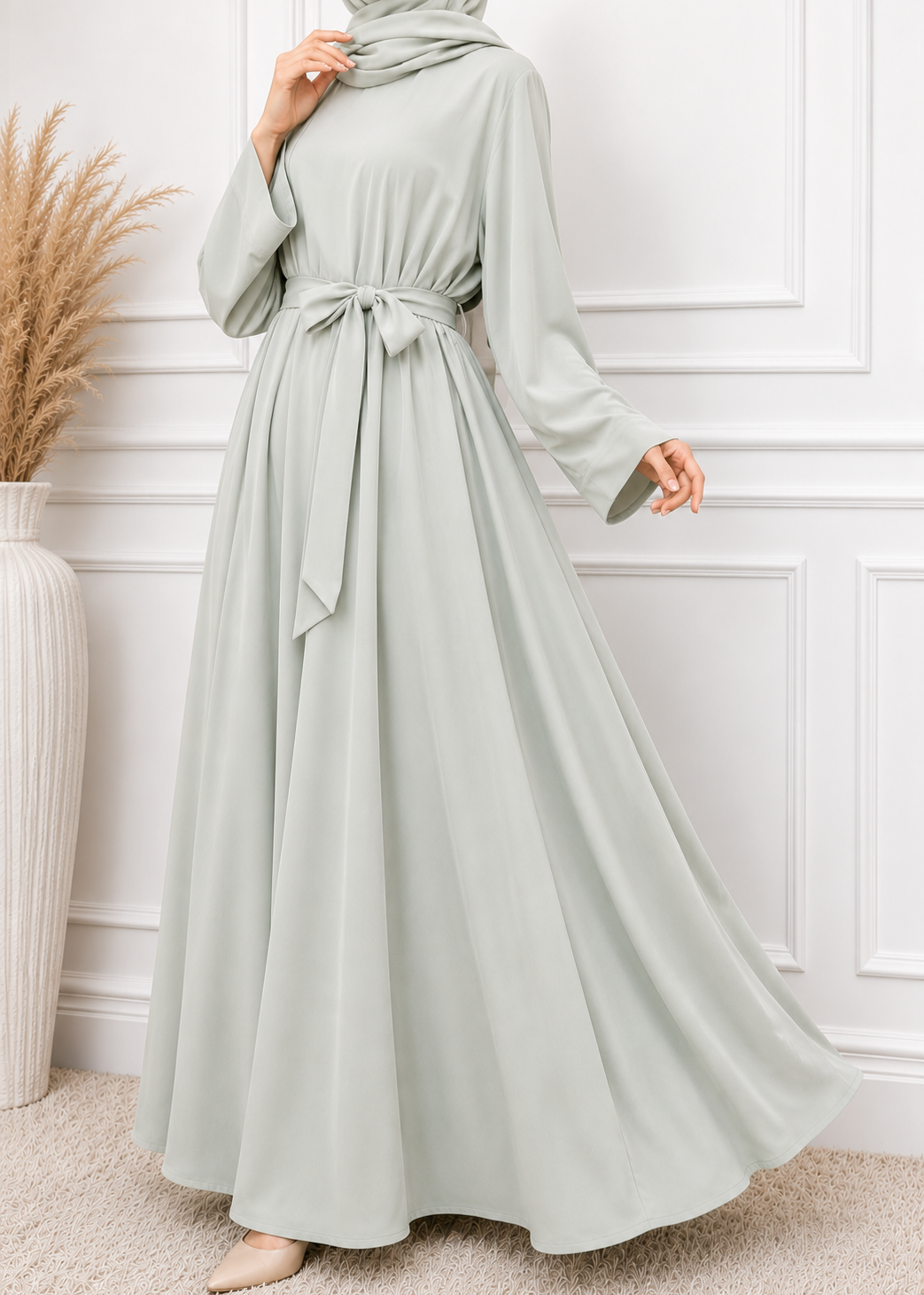 10-IN DAILYWEAR ABAYA | SAGE GREEN