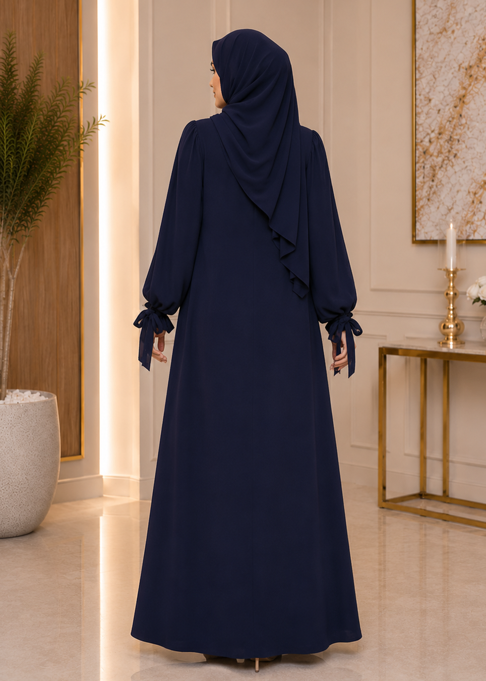 ELIF ZIPPER ABAYA | BLUE