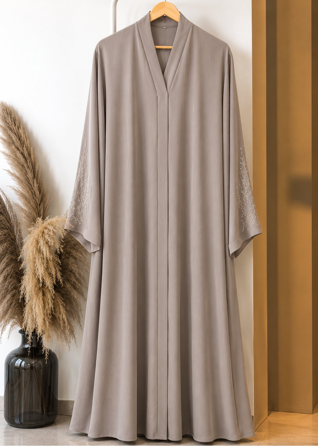 NOOH FRONT OPEN ABAYA | NUDE