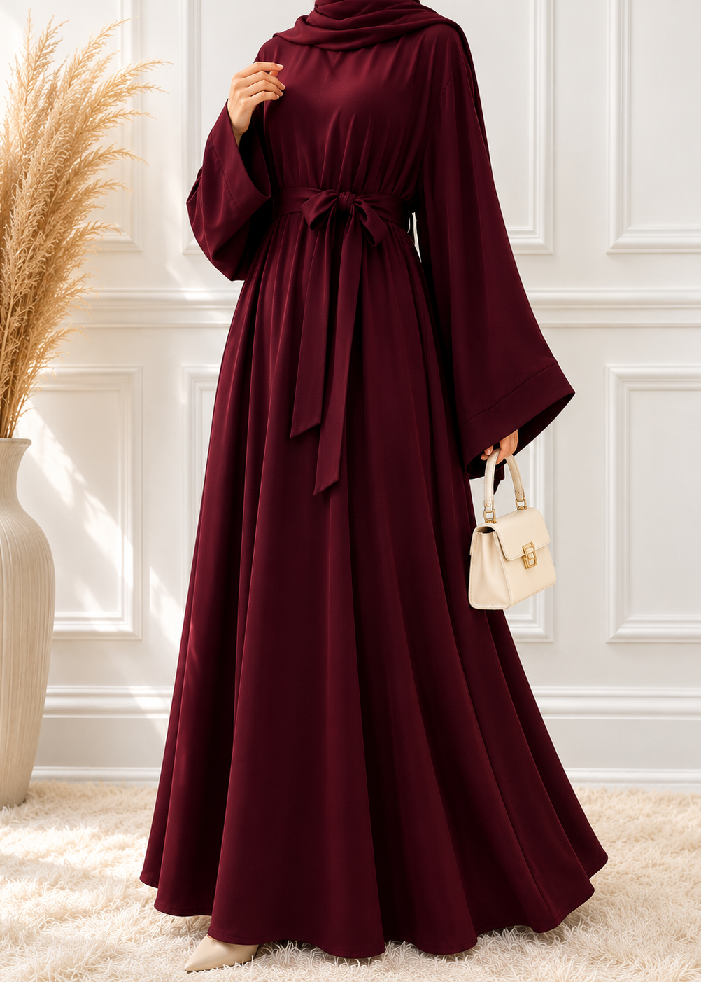 10-IN DAILYWEAR ABAYA | MAROON