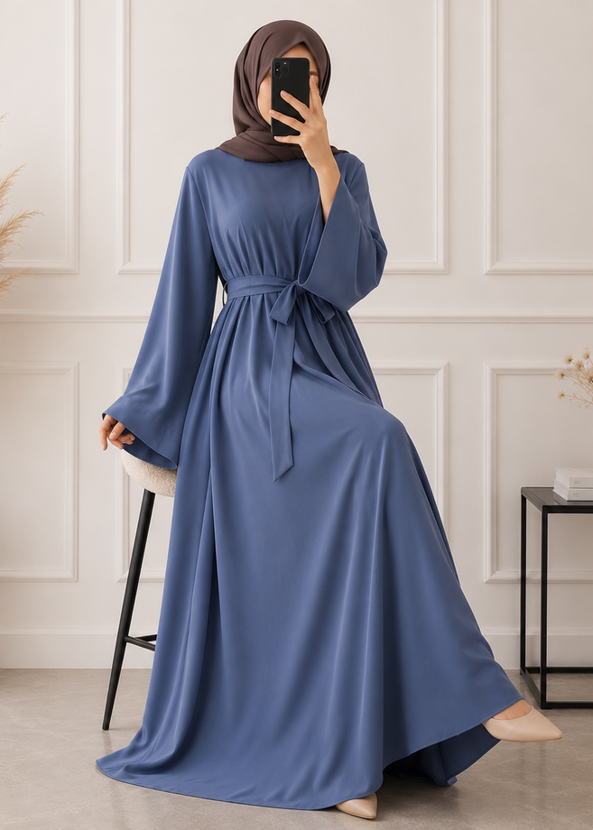 10-IN DAILYWEAR ABAYA | GRAY
