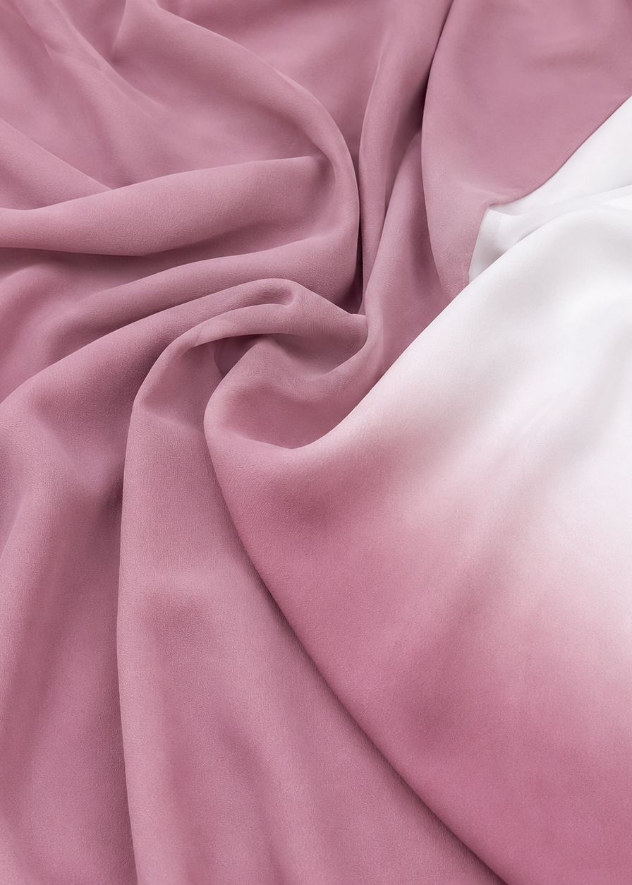 HASEENA DOUBLE SHRUG ABAYA | PINK
