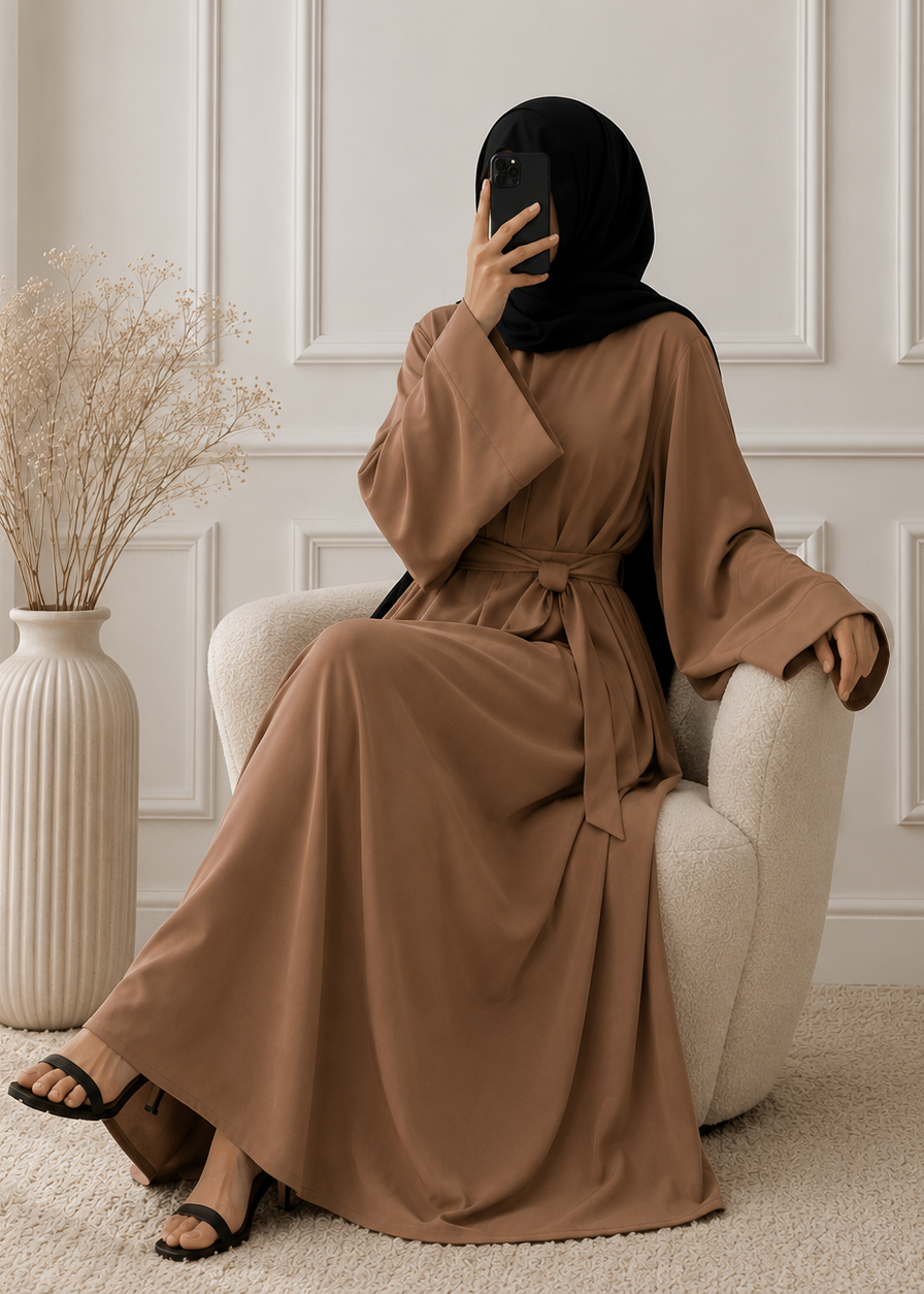 10-IN DAILYWEAR ABAYA | LITE NUDE