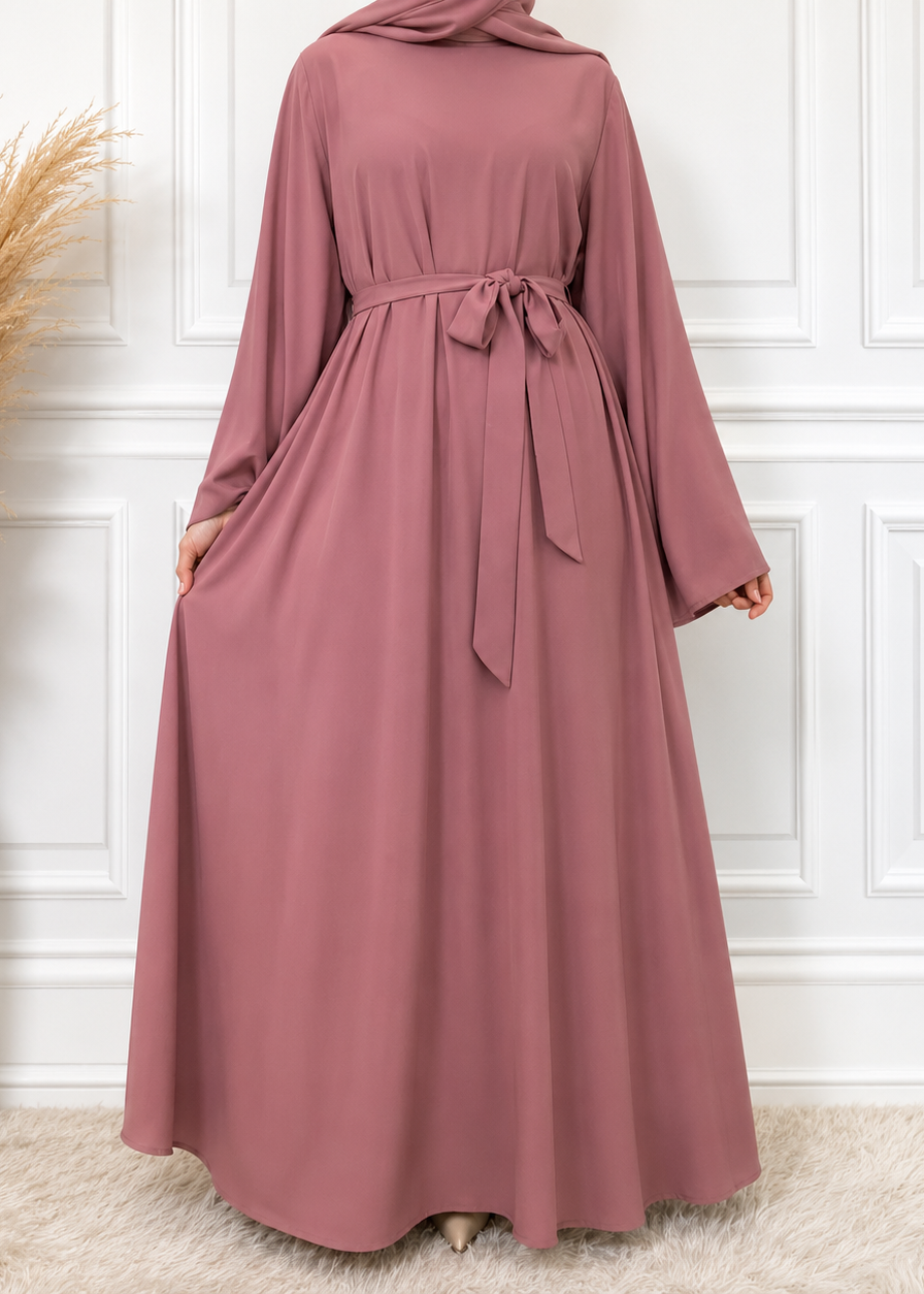 10-IN DAILYWEAR ABAYA | FLAMINGO